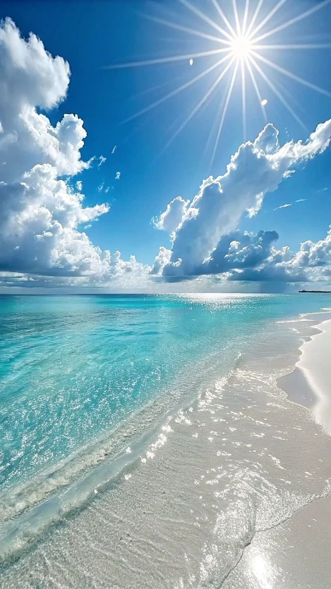 Maldives beach morning