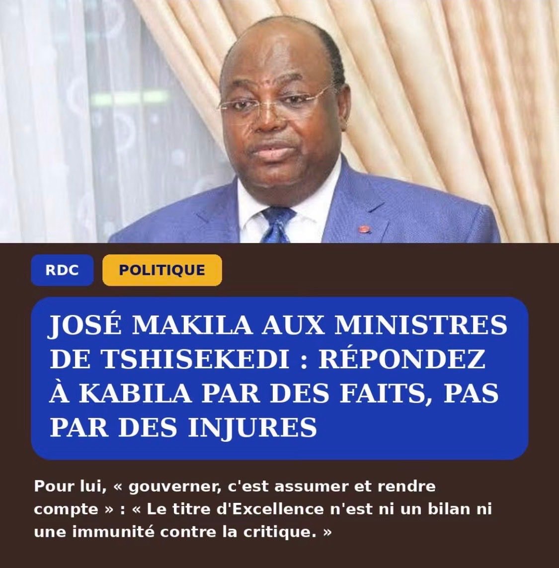 José Makila aux ministres de Tshisekedi José Makila aux ministres de Tshisekedi