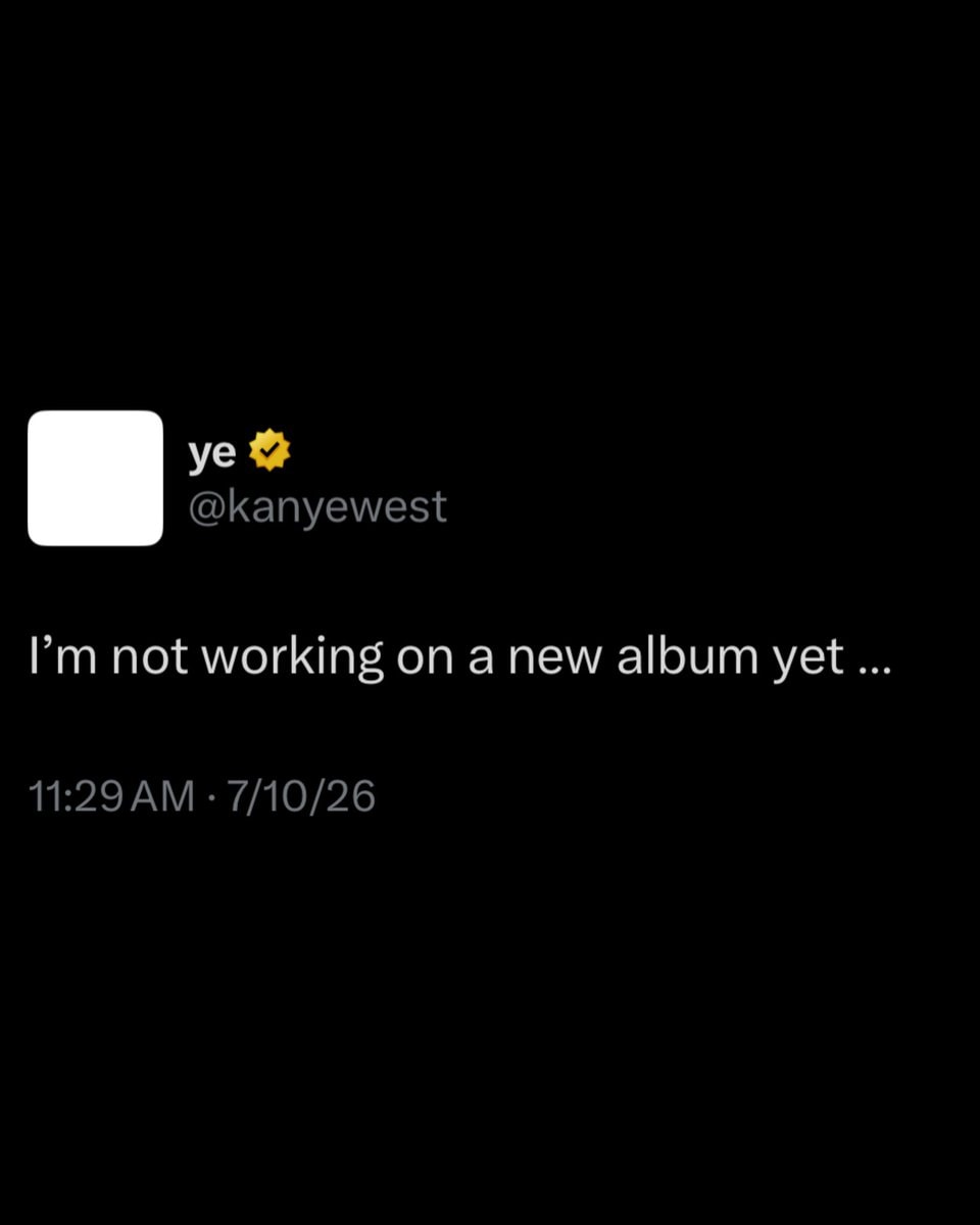 Kanye West not working on new album (photo 2 of 2)