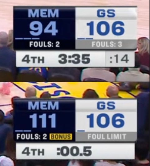 Grizzlies 17-0 run vs Warriors