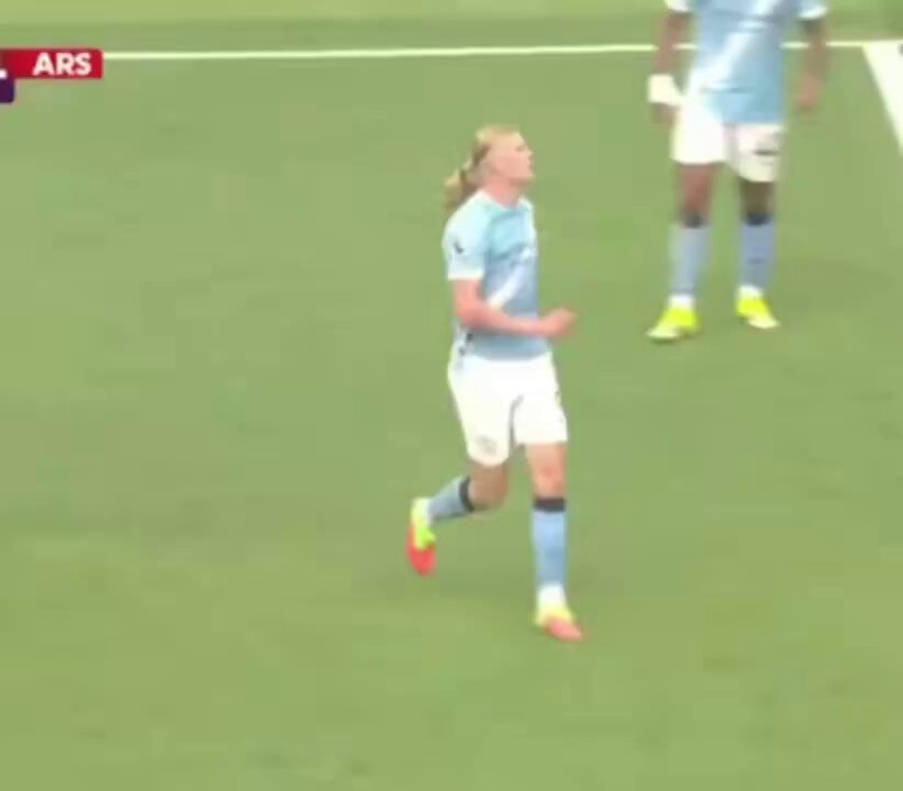 Haaland on Gabriel headbutt