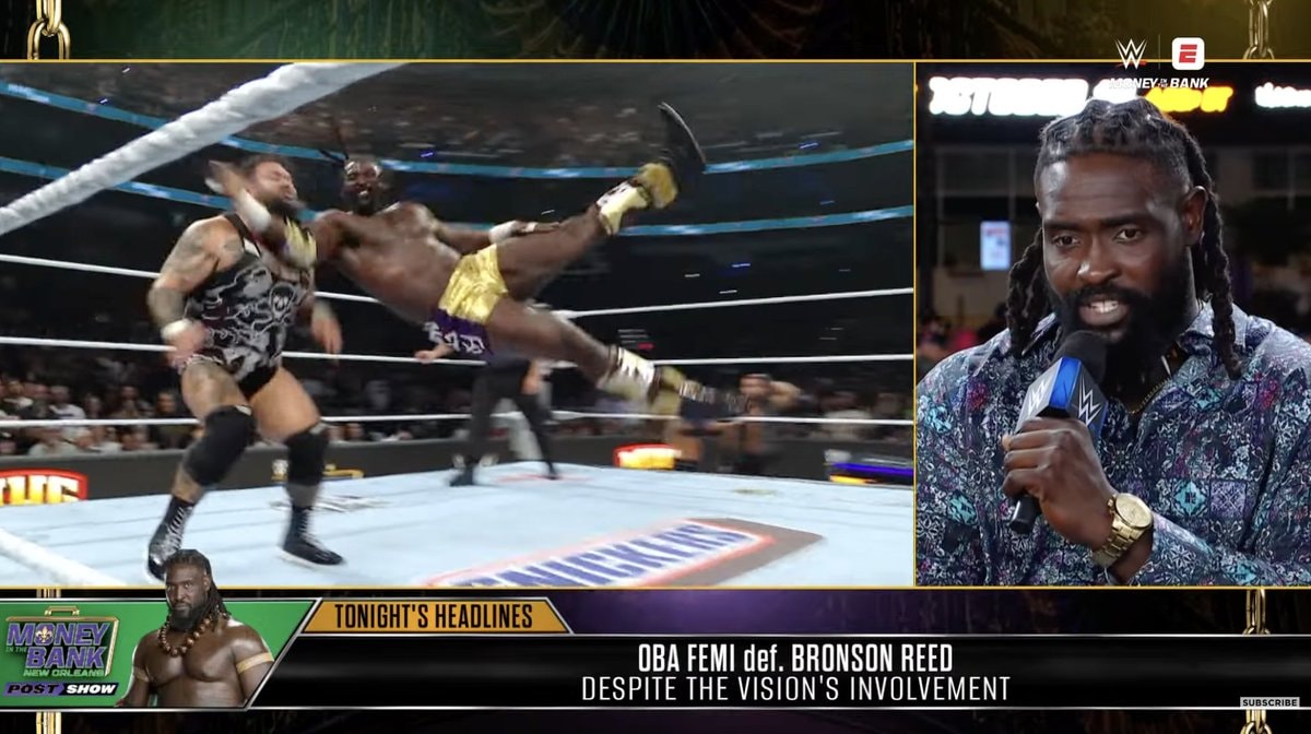 Oba Femi Flying Uppercut MITB interview
