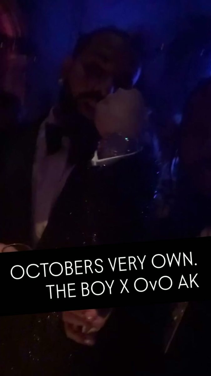 Akademiks with Drake at NYC birthday party