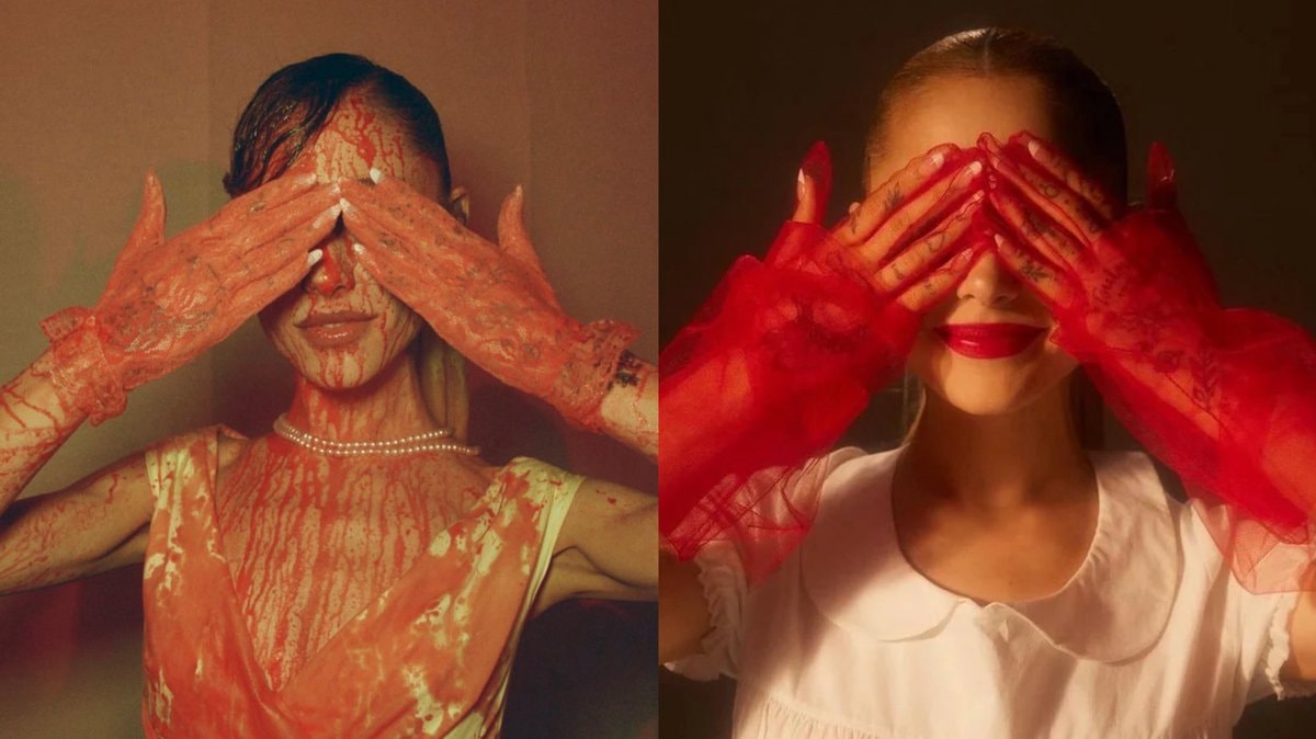 Ariana Grande recreates eternal sunshine cover
