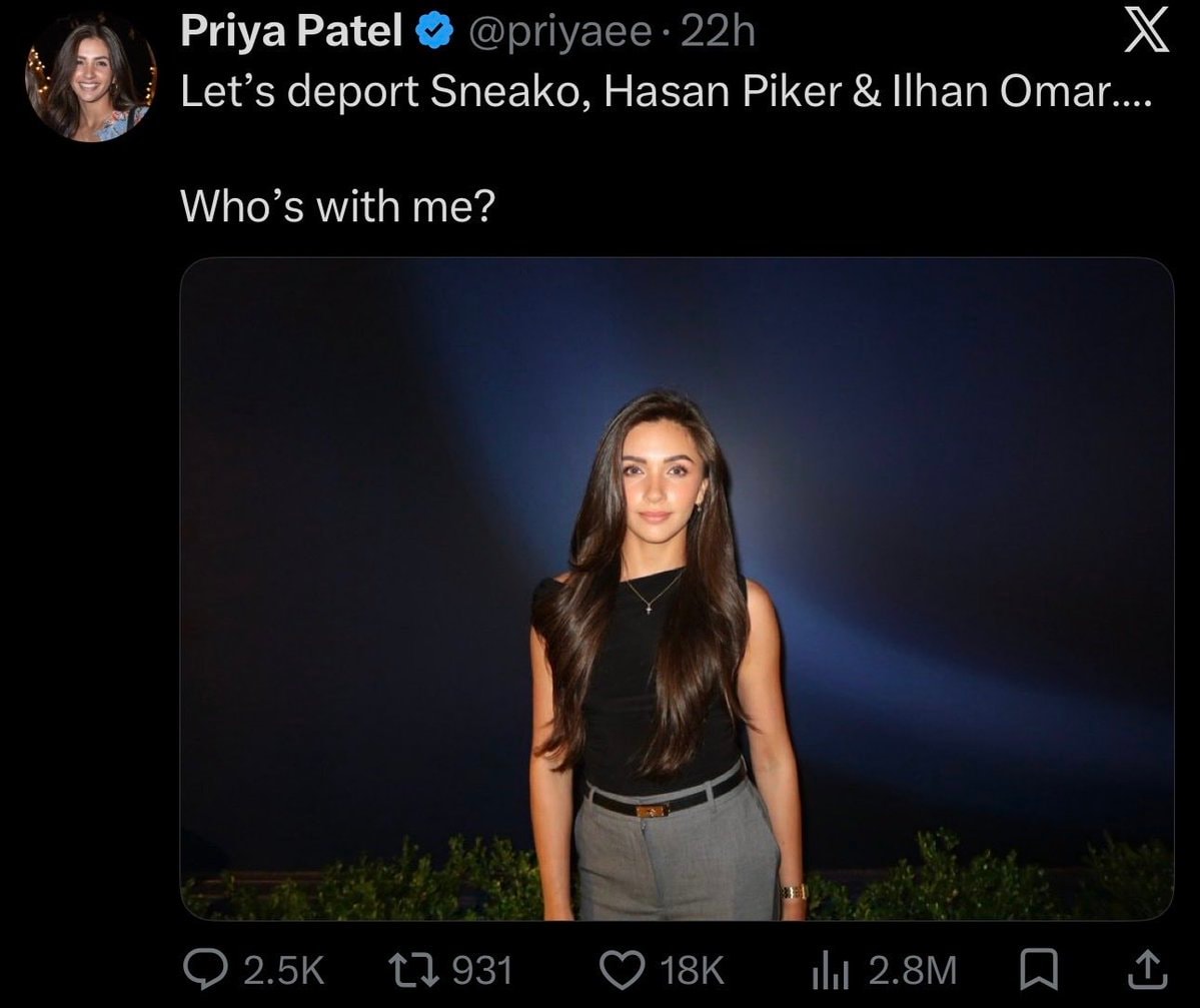 Priya Patel deportation tweet viral