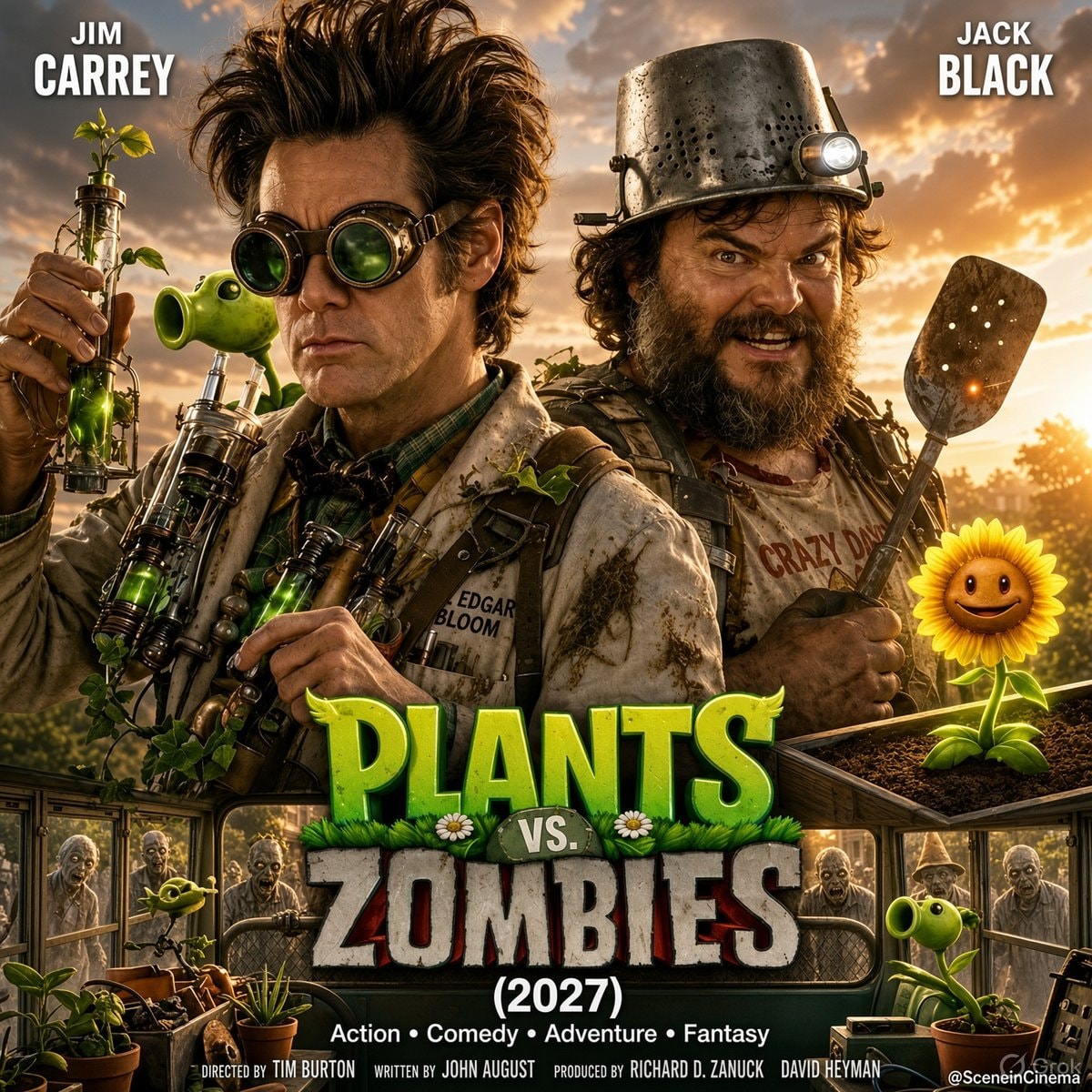 Plants vs. Zombies Jim Carrey Jack Black