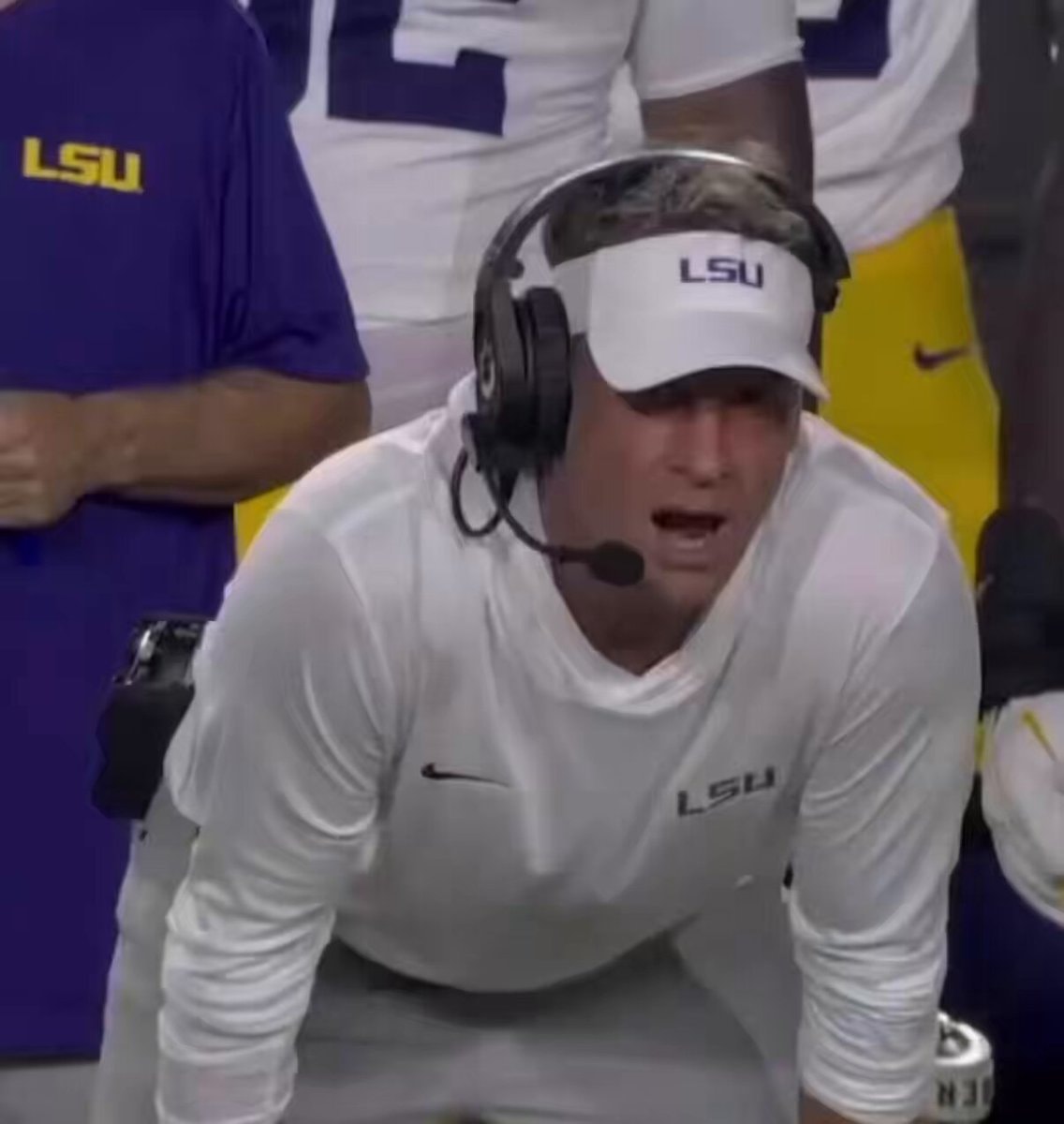 Lane Kiffin LSU on the sideline