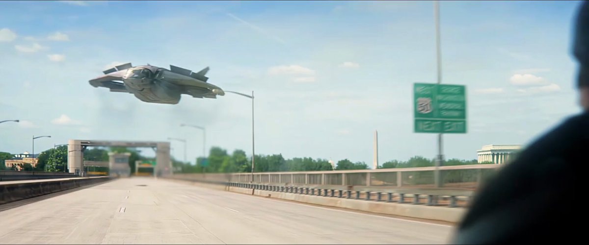 futuristic aircraft flying