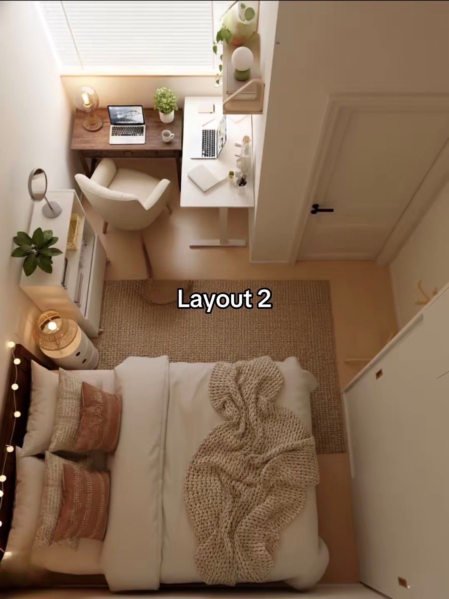 Bedroom layout preference test (photo 2 of 2)