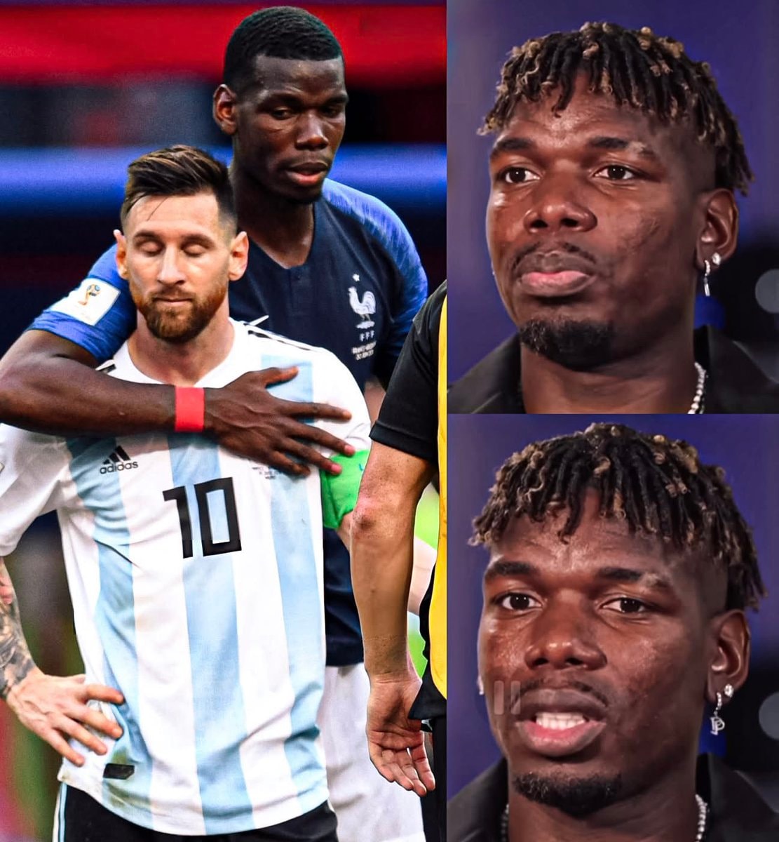 Paul Pogba on Messi