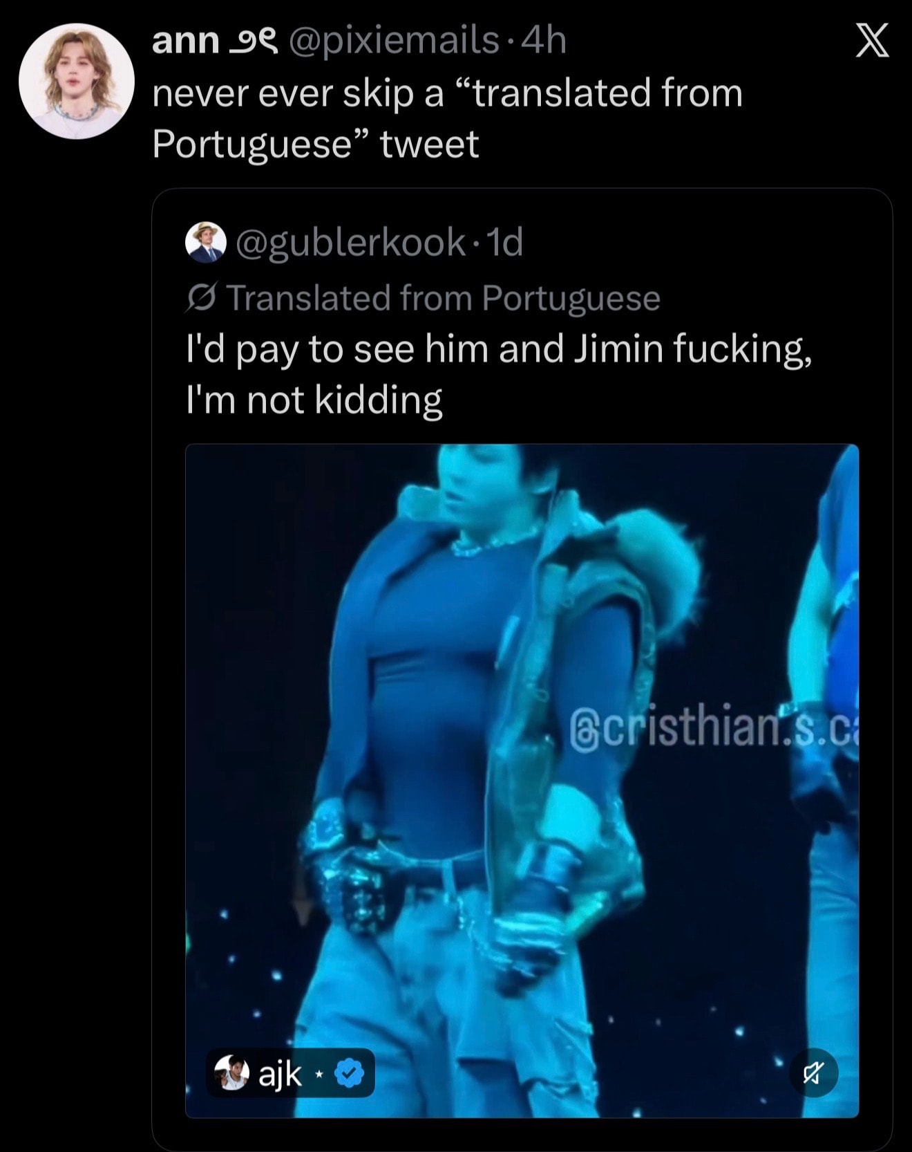 Jungkook performance moment