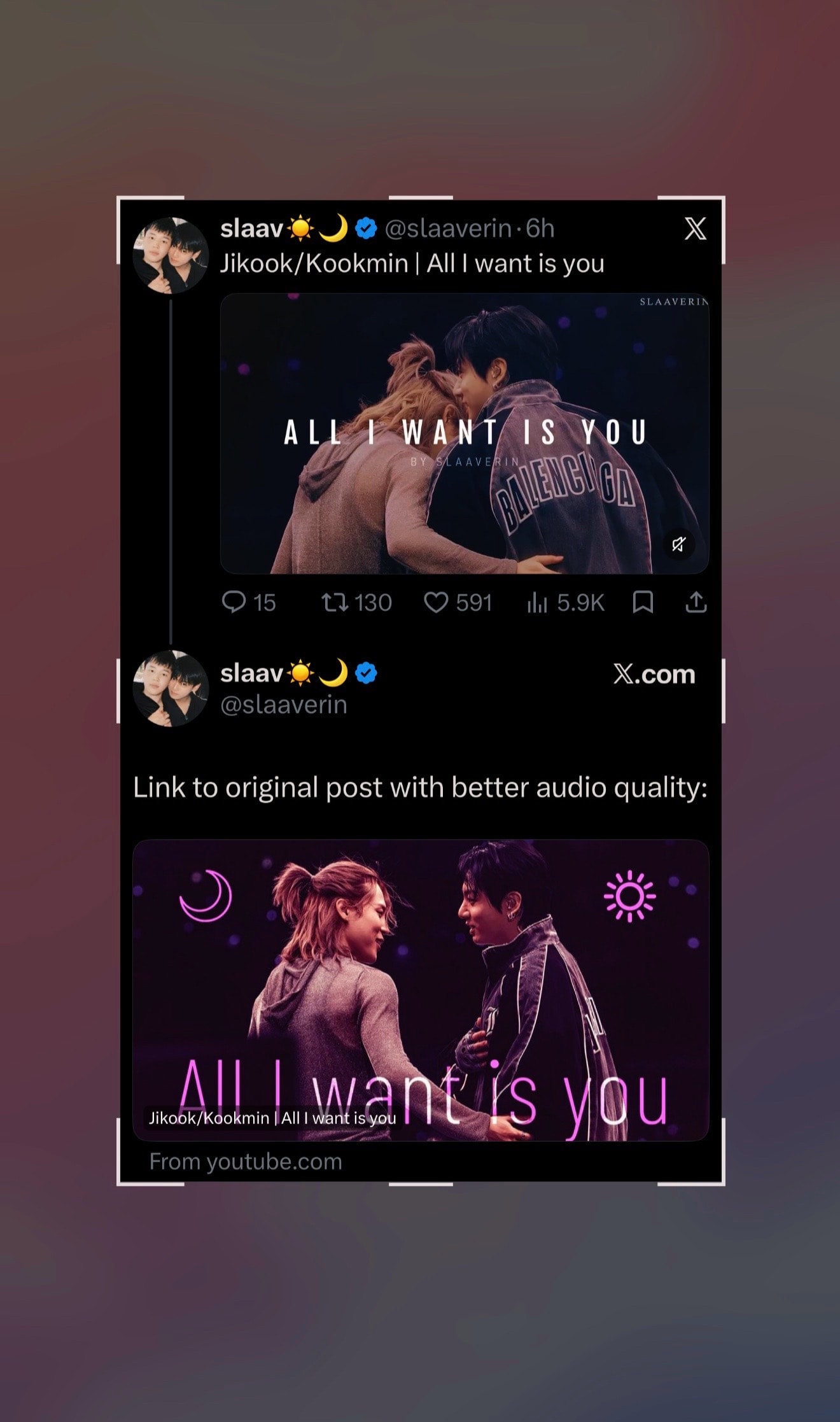 Jikook Kookmin All I want is you edit