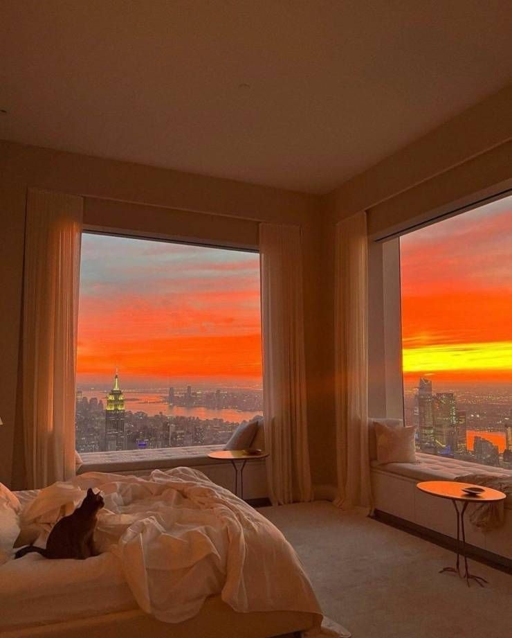 NYC sunset view