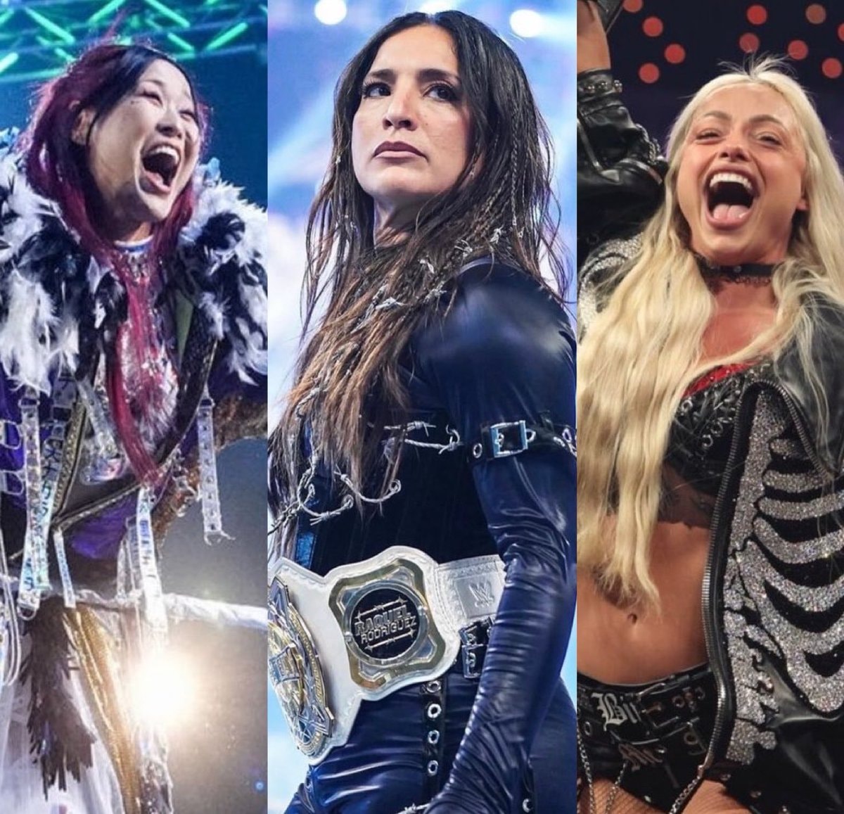 Queen of the Ring semi-finalists Iyo Sky Raquel Rodriguez Liv Morgan