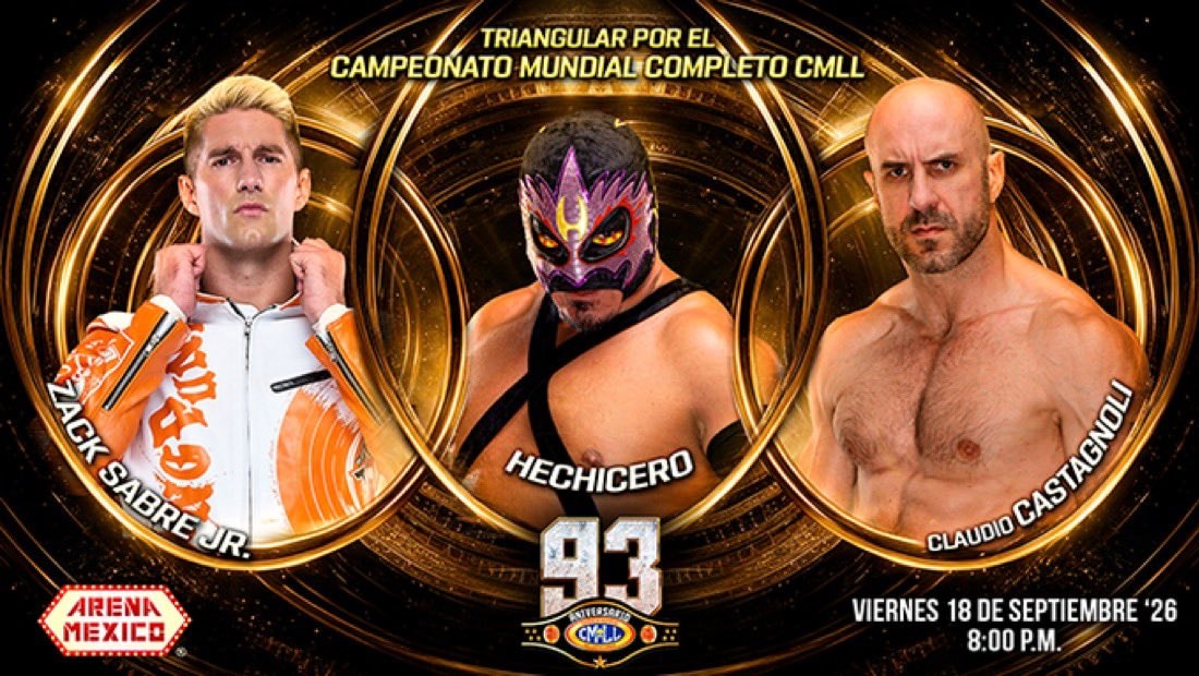 Hechicero vs Castagnoli Sabre Jr. CMLL 93