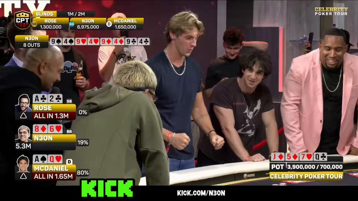 N3ON wins Celebrity Poker Tournament