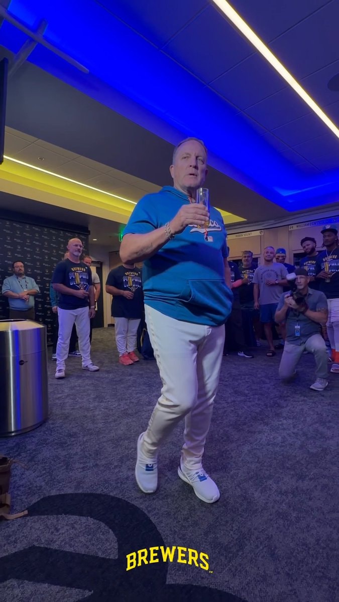 Brewers playoff celebration