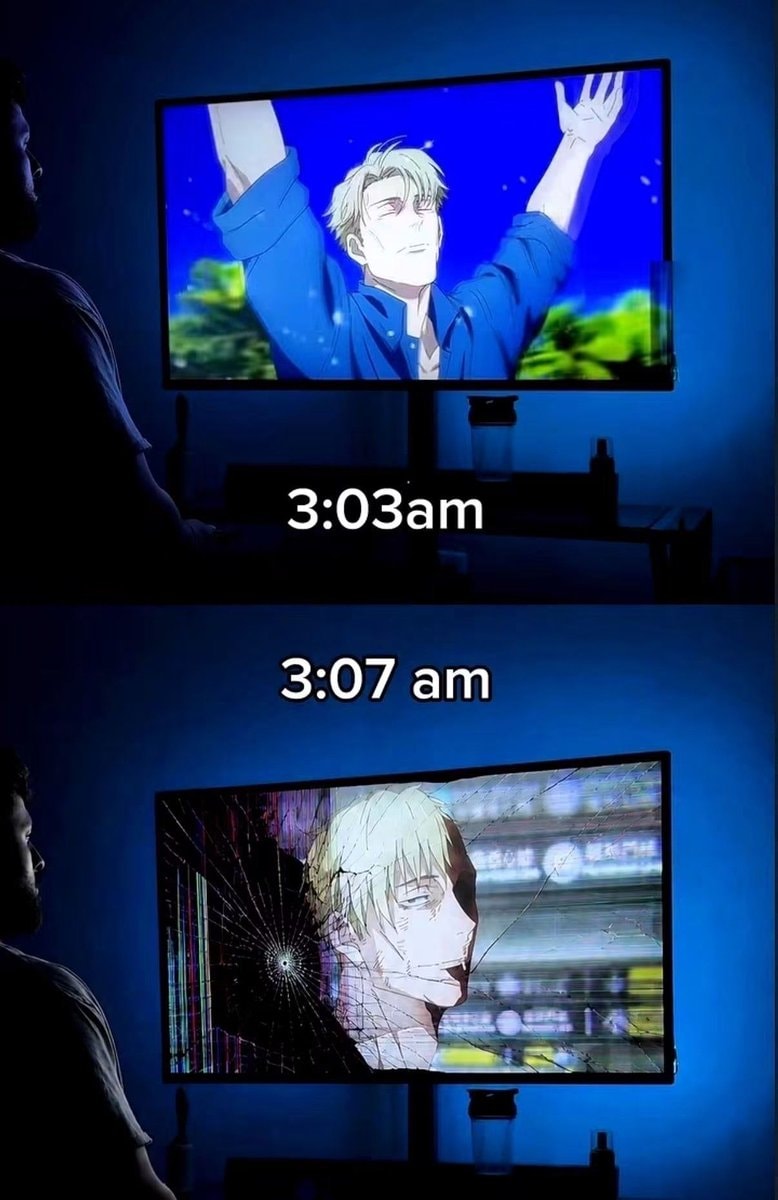 Screen cracks at 3:07 am meme Screen cracks at 3:07 am meme