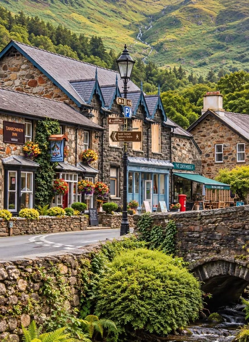 Wales village scene