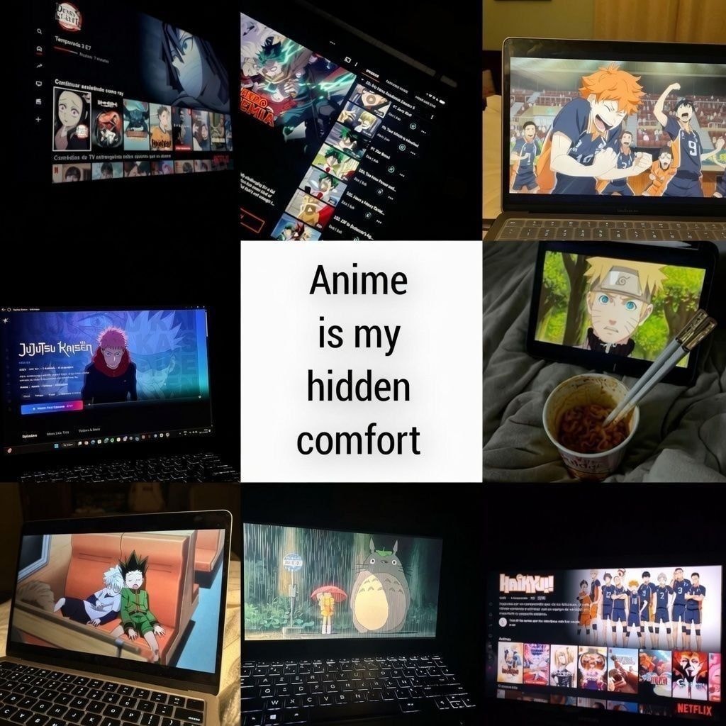 Anime comfort collage
