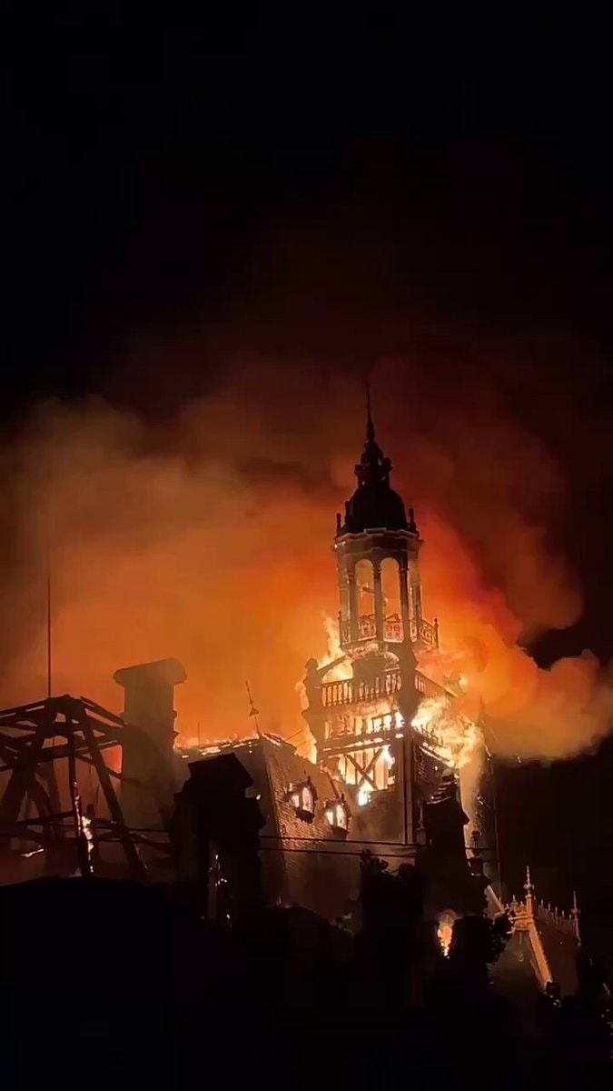 Limoges City Hall fire damage