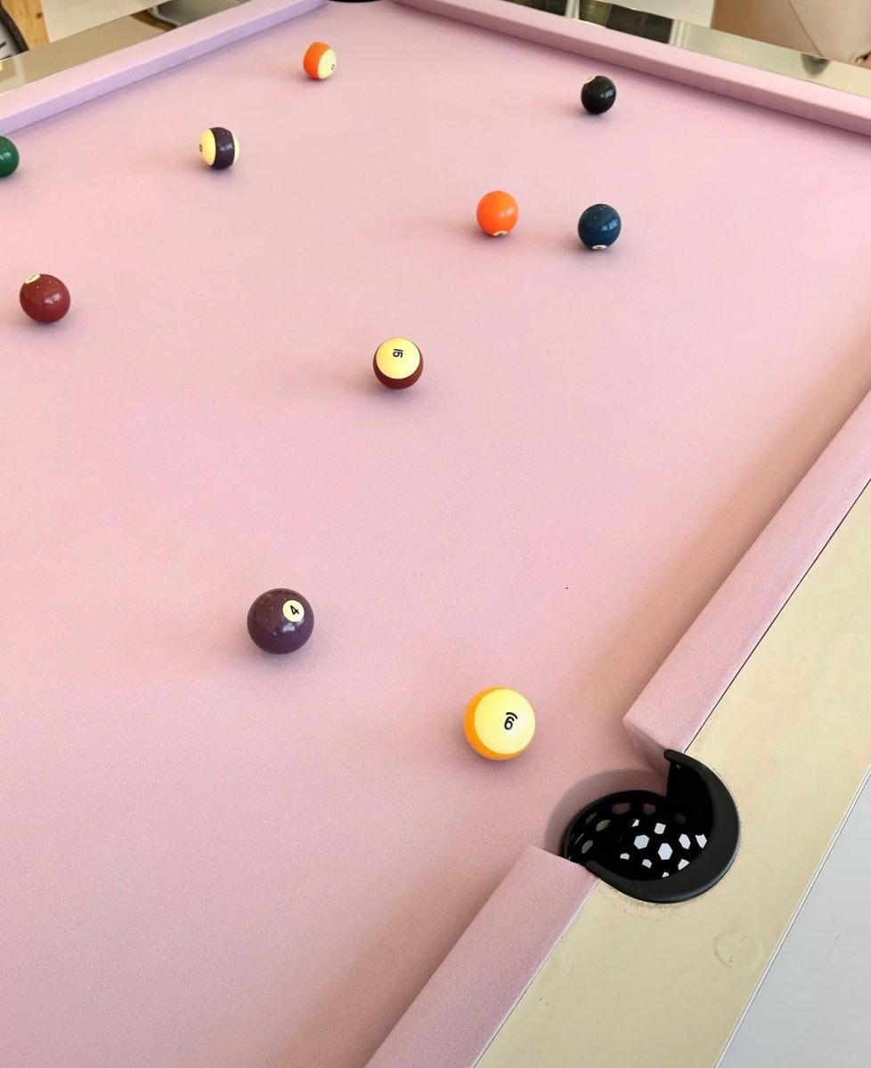 1980s pink chrome pool table (photo 2 of 2)