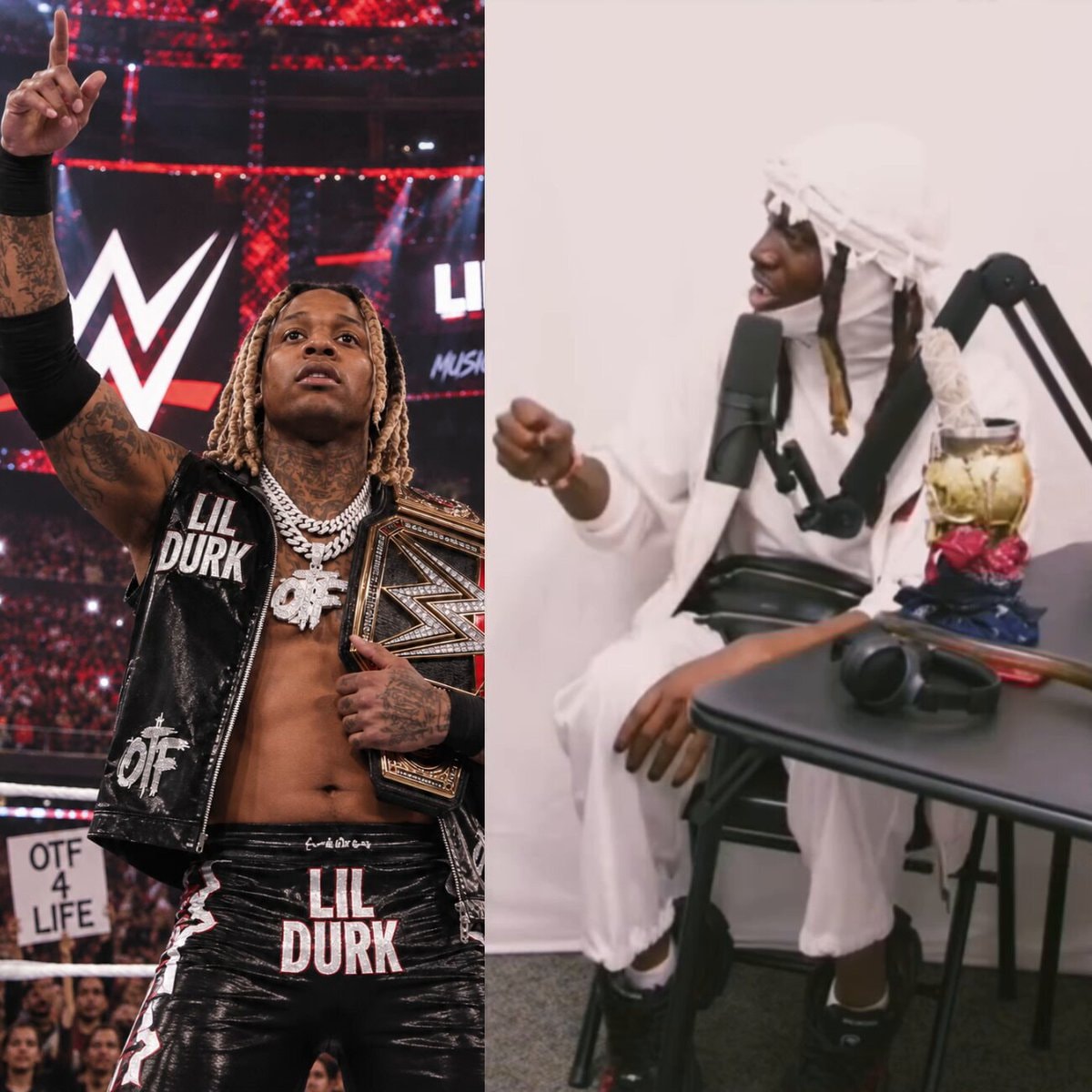 Lil Durk mistaken for WWE star