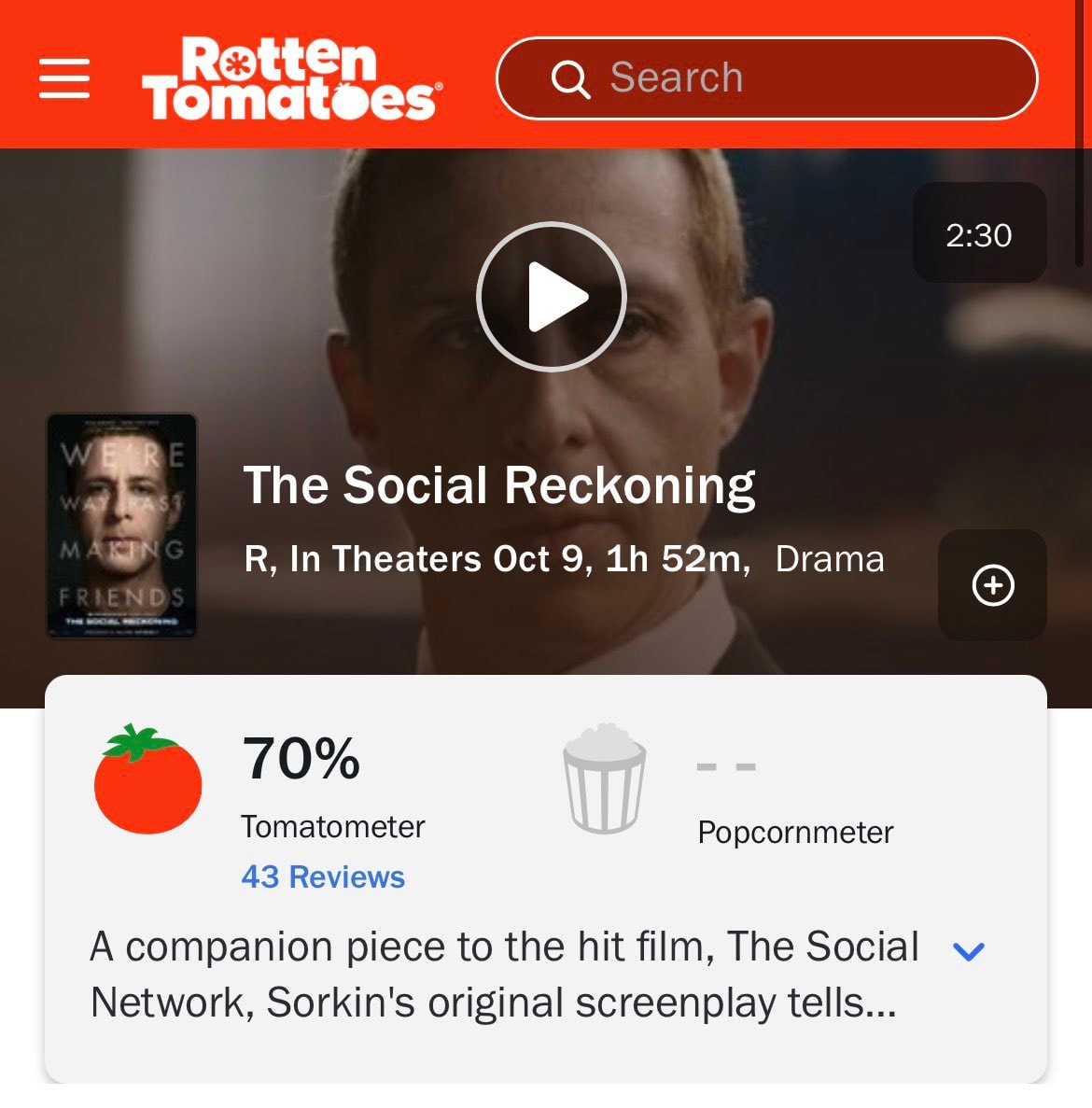 The Social Reckoning Aaron Sorkin