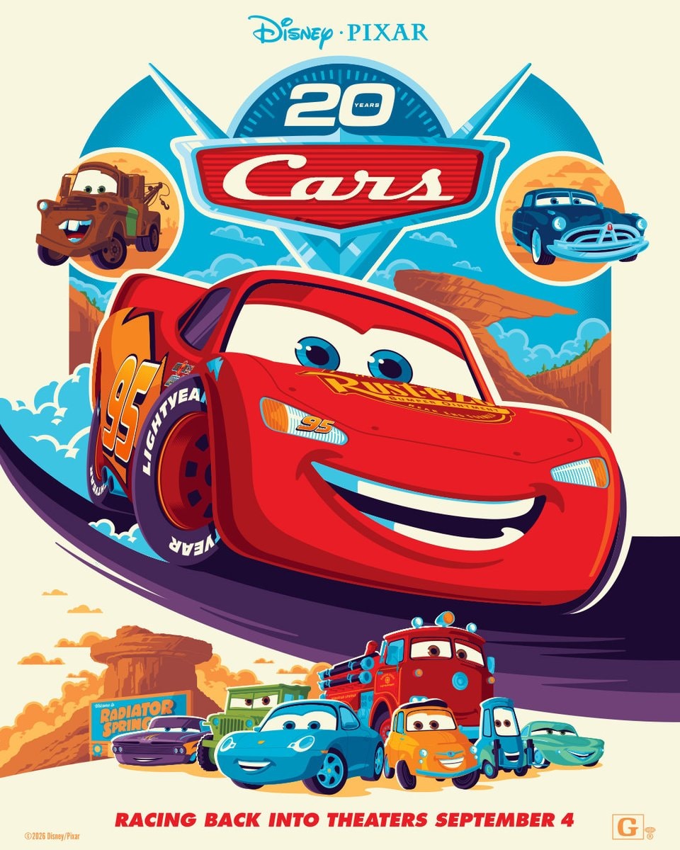 Disney Pixar Cars rerelease poster