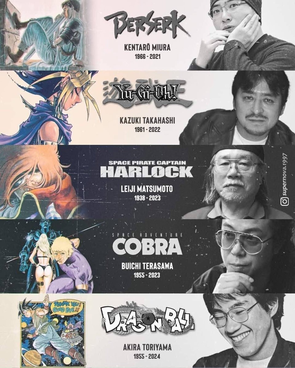 Manga legends tribute 🕊️