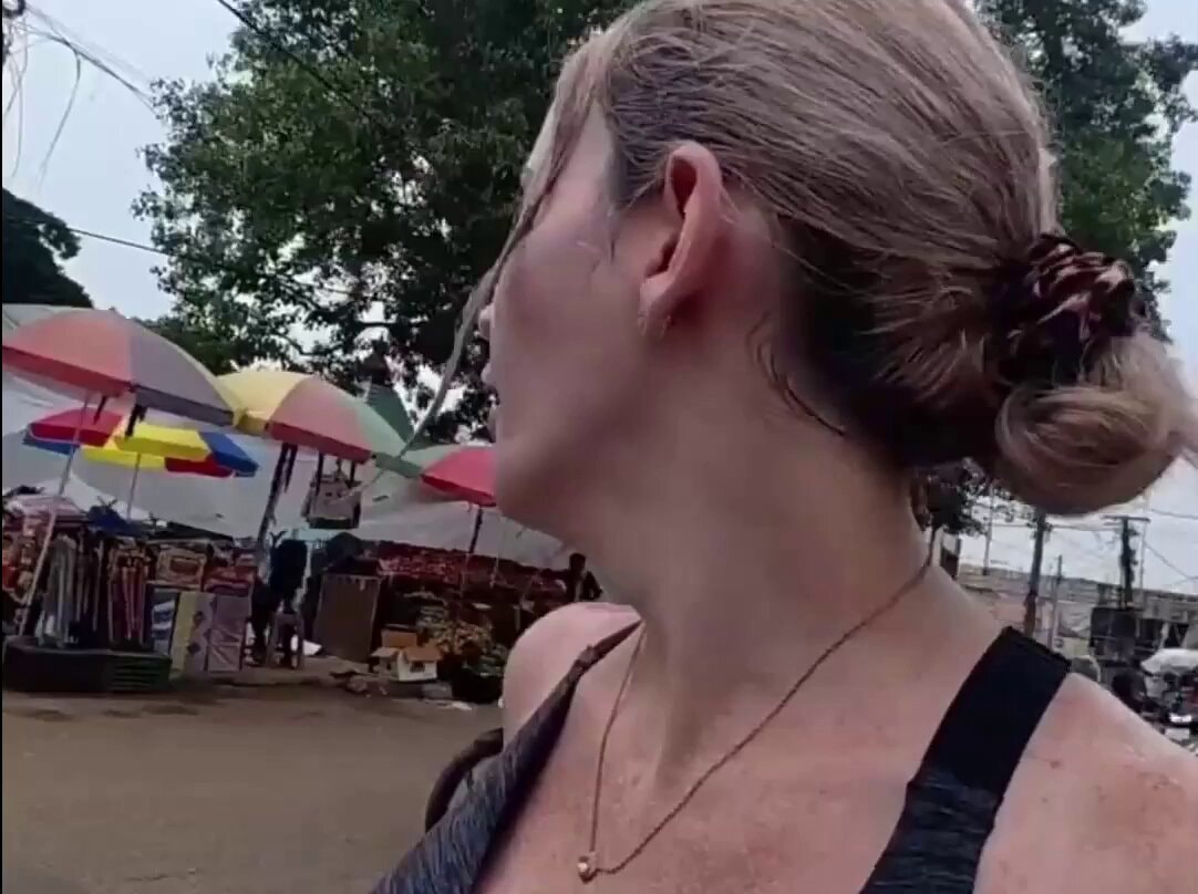 woman reaction