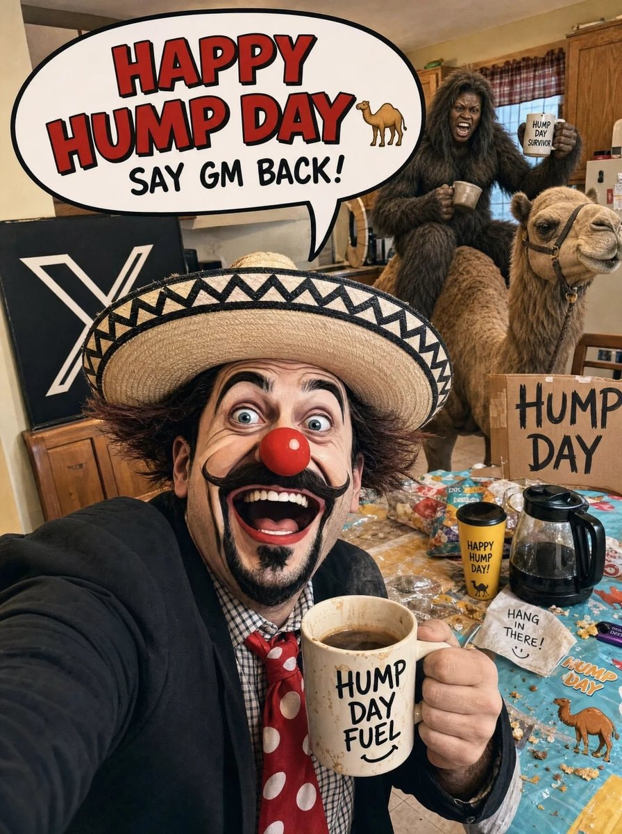 DrClownPhD Hump Day selfie