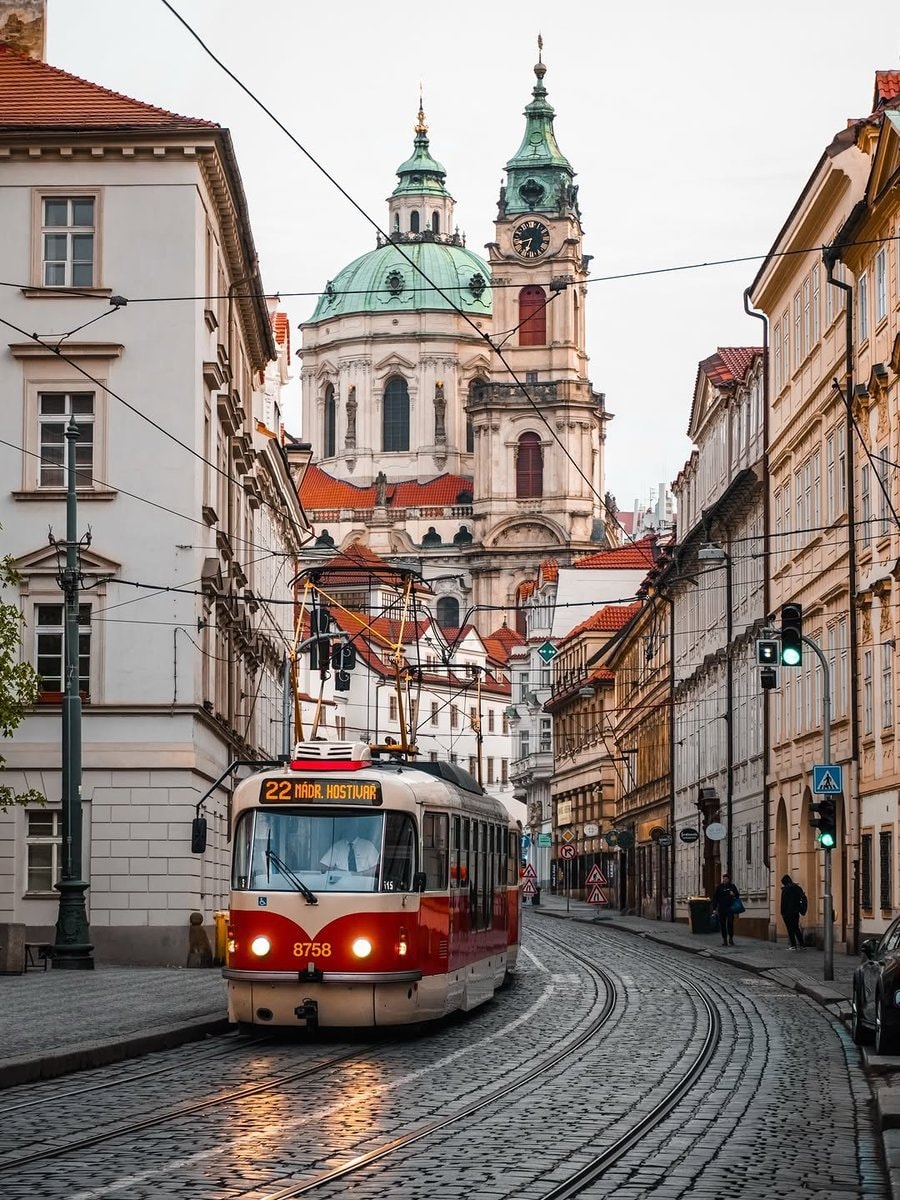 Prague tram in Czech Republic