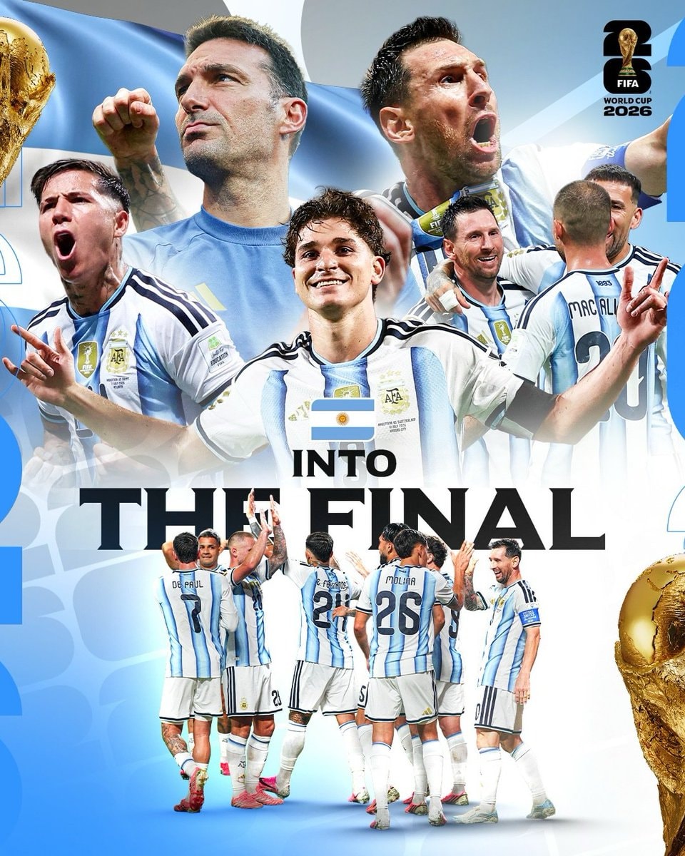 Argentina into the final FIFA World Cup 2026