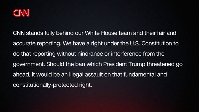 CNN responds to White House ban