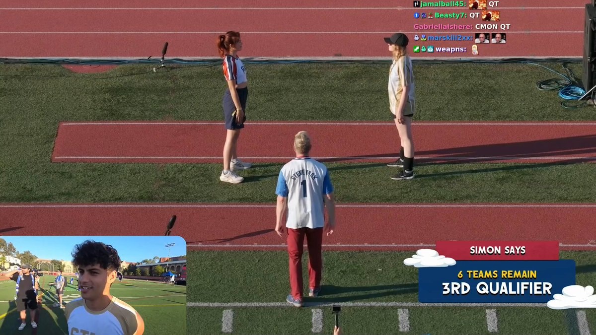 QTCinderella wins Simon Says at Streamer Games