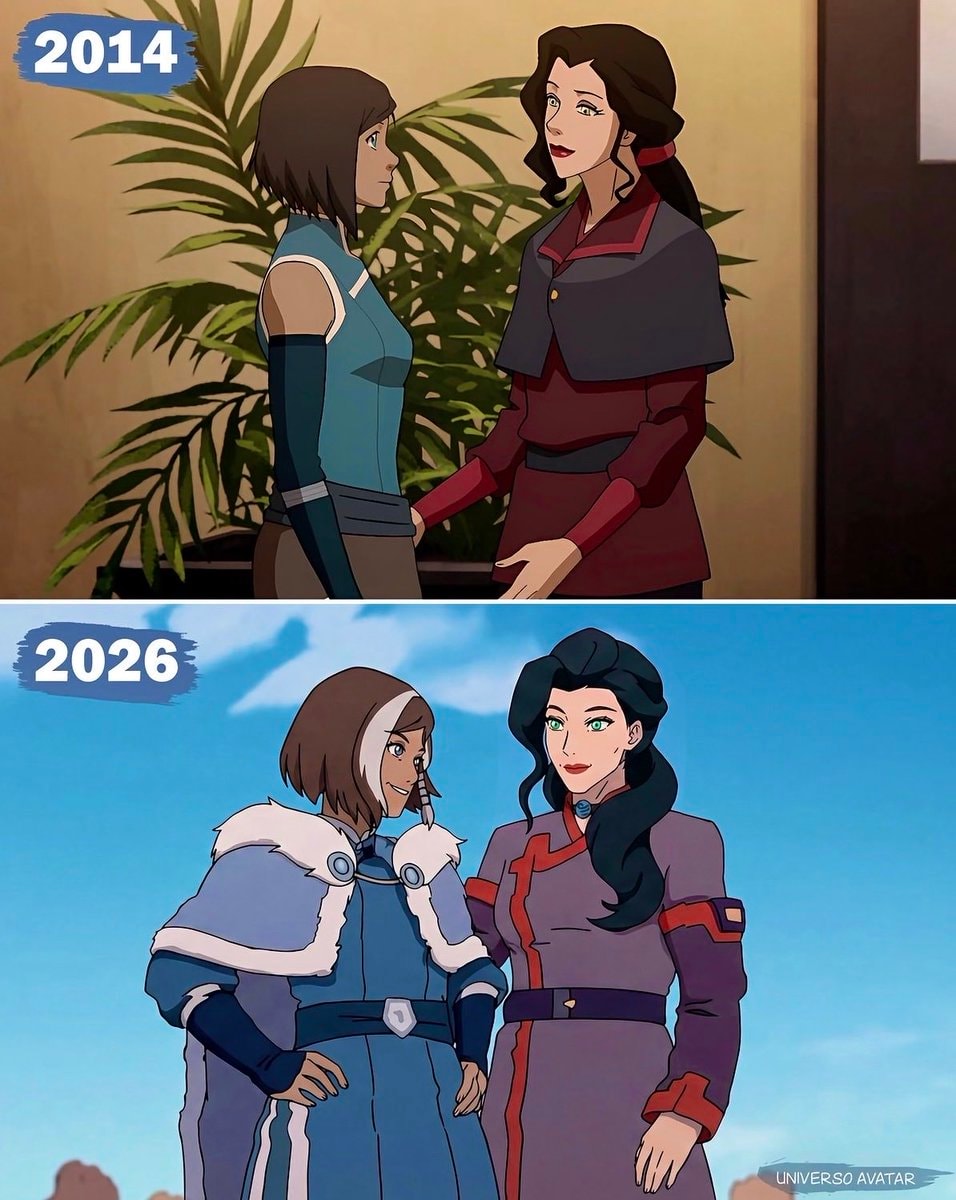 Korra and Asami evolution
