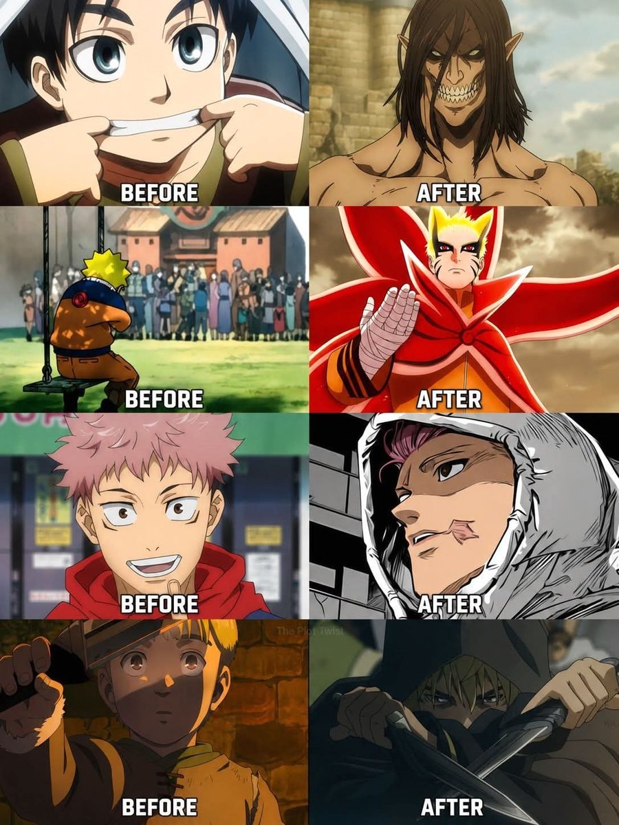 Anime character transformation meme Anime character transformation meme