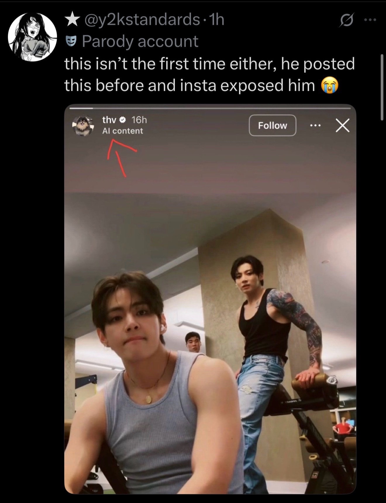 parody post about AI exposure (photo 2 of 2)