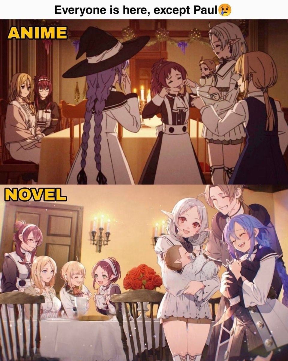 anime vs light novel Paul missing