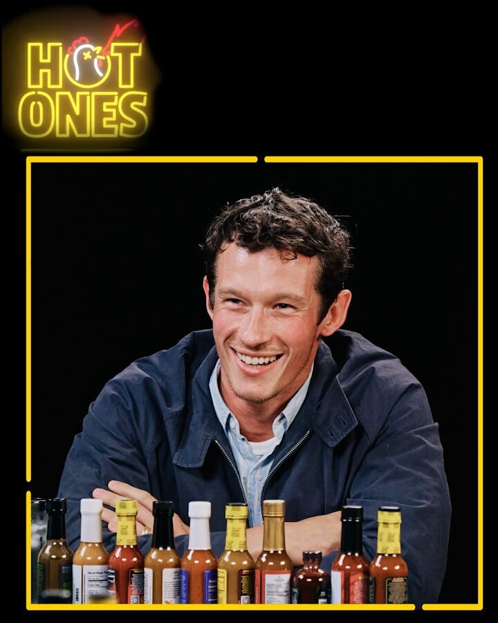 Callum Turner Hot Ones guest