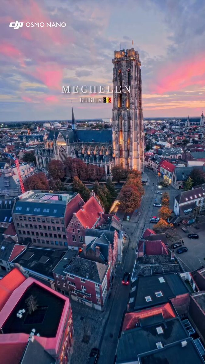 Mechelen Belgium aerial view