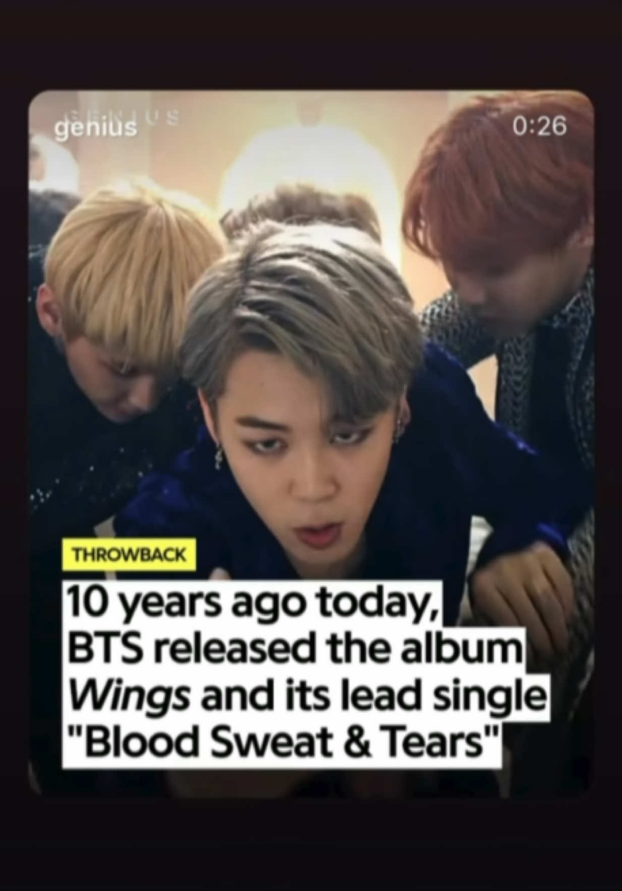 BTS 10 year anniversary iconic moment