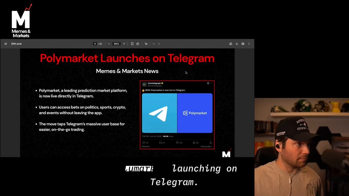 Polymarket Launches on Telegram