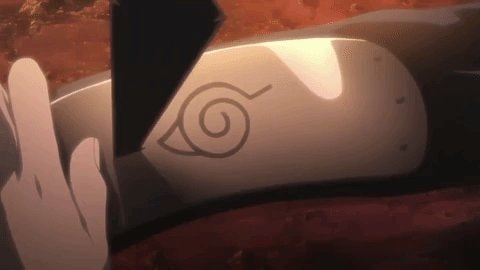 Naruto Konoha headband moment