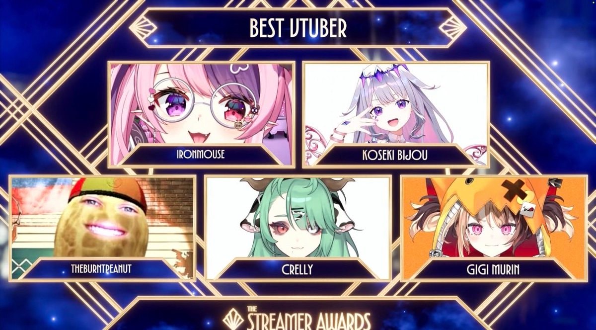 Streamer Awards Best VTuber nominees
