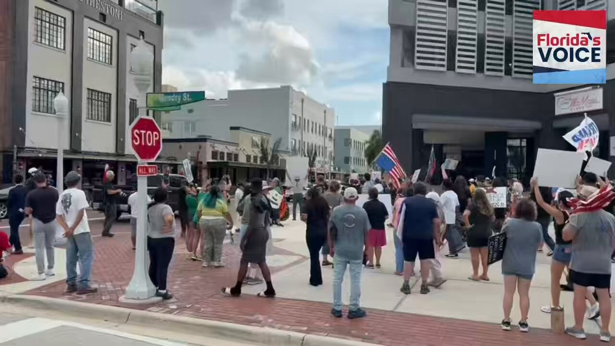Protest at Luminary Hotel Fort Myers