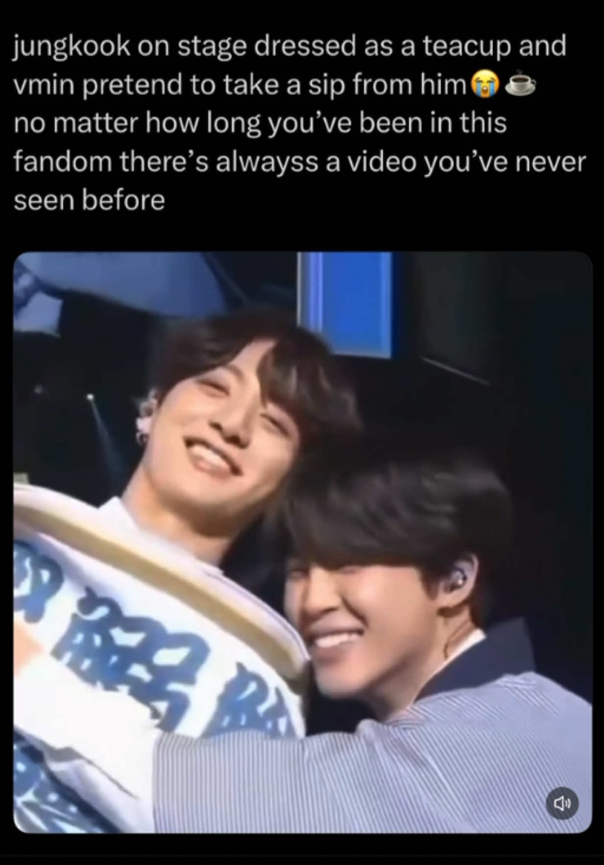 Jungkook and Jimin on stage moment