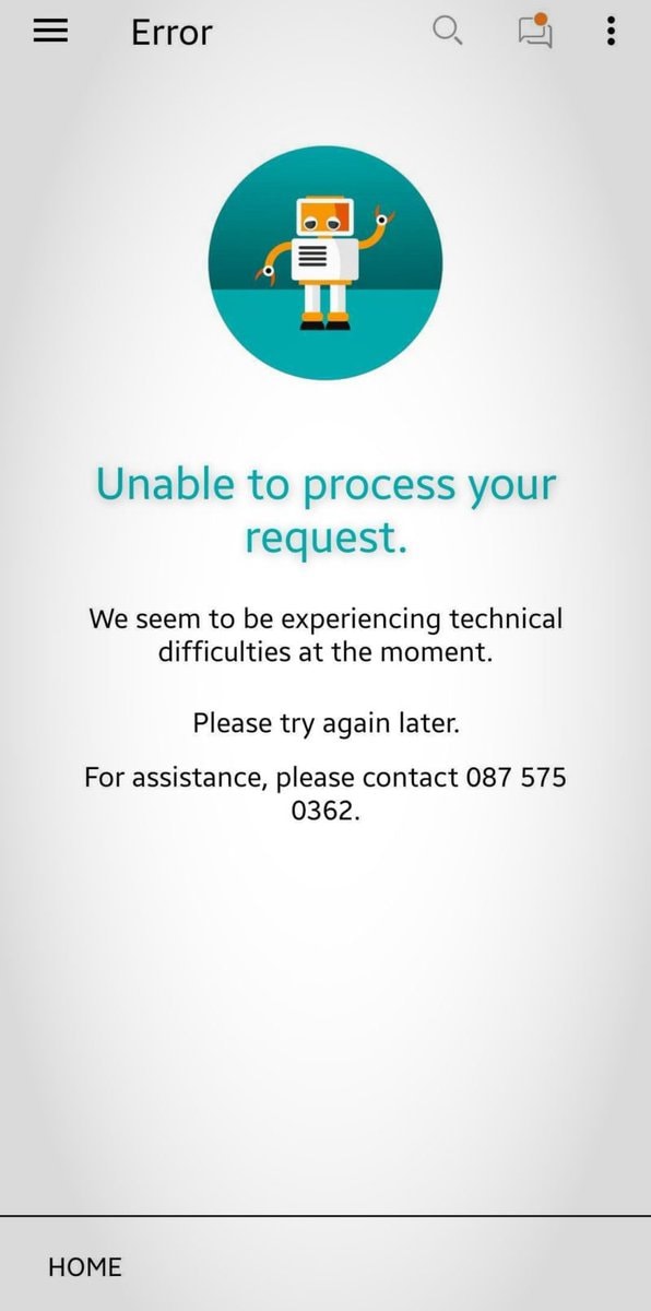 FNB mobile banking outage reports