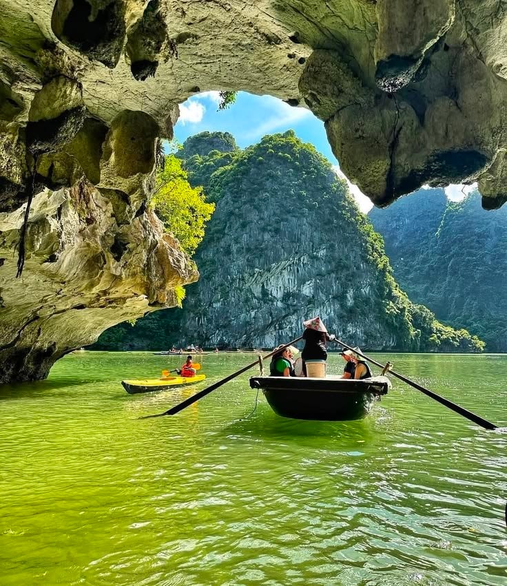 Vietnam cave boat ride